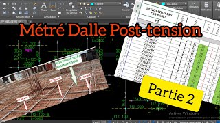 شرح مفصل Métré dalle posttension Partie 2 [upl. by Hilarius]