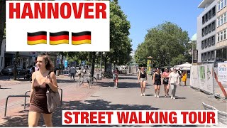 4K HANNOVER  Street Walking Tour  Summer 2023  Germany  60 fps HDR Video [upl. by Eiznikcm]