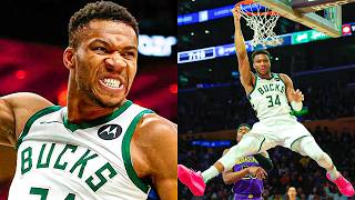 Giannis Antetokounmpo  GREEK FREAK  Nastiest Dunks of 2024 [upl. by Akineg883]