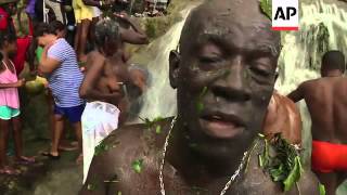 Annual voodoo festival at the Saut dEau waterfalls [upl. by Norit317]