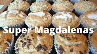 Super Magdalenas Receta casera paso a paso [upl. by Sirrap837]