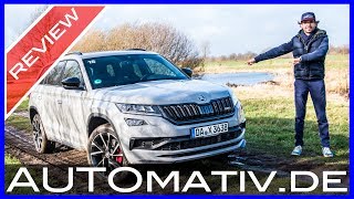 Skoda Kodiaq RS 2019 mit 240 DieselPS im Fahrbericht und Test Besser als VW Tiguan Allspace [upl. by Kolosick]