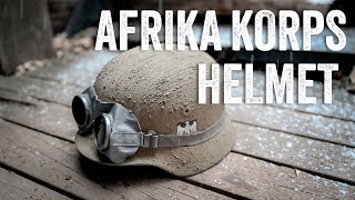 WW2 German Afrika Korps Helmet [upl. by Netsyrc598]