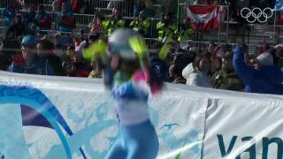 Alpine Skiing  Womens Super Combined Slalom  Vancouver 2010 Winter Olympic Games [upl. by Atteuqal826]