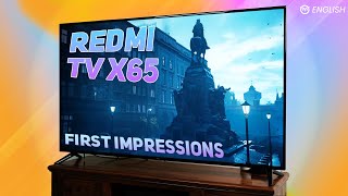 Redmi TV X 65inch First Impressions Made for India Made in India [upl. by Burkle207]