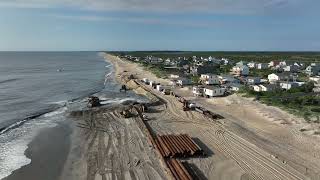 Nags Head Beach Restoration Project  July 27 2022 [upl. by Arnon880]