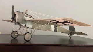 Build Log RC Fokker Eindecker 2034quot Span [upl. by Aseefan]