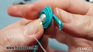 Tutorial Soutache basic Button Earrings [upl. by Noiram]