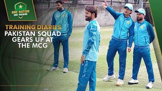 Training Diaries from Australia Pakistan Squad Gears up at the MCG  PCB  MA2A [upl. by Anahpos]