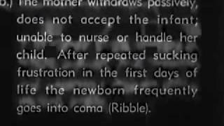 Overt primary Rejection in Infancy Hospitalism  Study by Rene A Spitz 1952 [upl. by Retluoc]