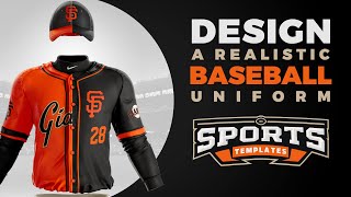 Design a Baseball Jersey  Uniform Photoshop Tutorial amp Template [upl. by Skeie399]