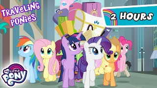 My Little Pony Friendship is Magic  TRIPS 🧳  BEST Traveling Episodes  2 Hours [upl. by Euqinehs]