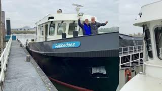 1 Sleepboot Robbedoes  onze eerste vaart Nieuwsgierig Leuk Spannend Ontdekkingstocht Avontuur [upl. by Diena879]