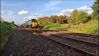 GWR quotCastle Setquot passing St Peters Crossing Stonehouse [upl. by Drawets676]