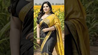 4k AI Art Indian Lookbook Stunning Model  05 aimodel saree 4klookbook shorts [upl. by Vidovik]