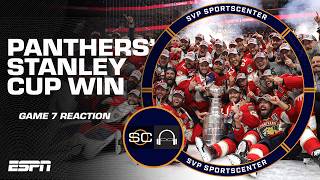 Reacting to the Florida Panthers Game 7 win to claim the Stanley Cup vs the Oilers 🏆  SC with SVP [upl. by Ardnuahs]