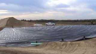 Geomembrane installation [upl. by Bevash]