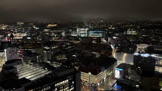 Stunning Tromsø at Night Breathtaking Views Overlooking the City Center [upl. by Nellahs]