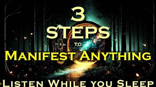 3 Steps to MANIFEST ANYTHING  Listen while you Sleep Meditation [upl. by Yt]