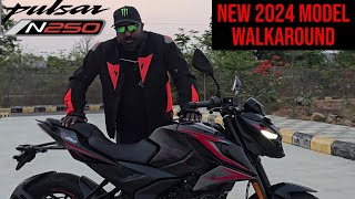 2024 Bajaj Pulsar N250 Walkaround Review  4 New Updates [upl. by Jehius]