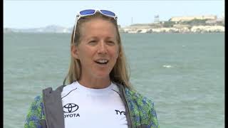 2014 Escape from Alcatraz Triathlon CBS Show [upl. by Norted]