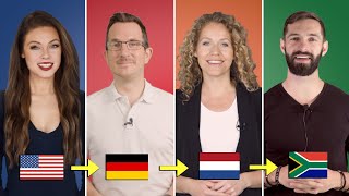 English vs German vs Dutch vs Afrikaans  West Germanic Language Comparison [upl. by Nadnal]