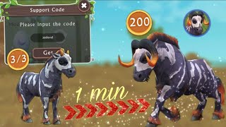 WildCraft  How to become level 200 in just 1 minute  Code [upl. by Kenweigh109]