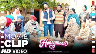 Honeymoon ਹਨੀਮੂਨ Movie Scene  Muaawze Di Khushiyaan  Gippy Grewal Jasmin  Punjabi Comedy [upl. by Sdlonyer]