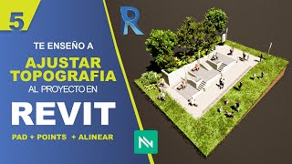 Ajustar TOPOGRAFIA en proyecto REVIT  Crear y modificar puntos  Pad  Alinear  Aprender Haciendo [upl. by Lleznov]