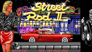 Street Rod 2  longplay  California Dreams 1991  PC  DOS  Amiga  American muscle cars racing [upl. by Alitta193]