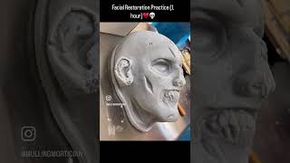 Waxwork Practice facialreconstruction restoration death mullingmortician [upl. by Pederson]