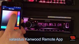 Kenwood KMMBT304  Remote App ja Spotify [upl. by Othelia]