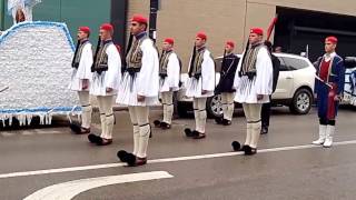 Greek Independence Day Parade  Evzones Marching [upl. by Annyahs960]