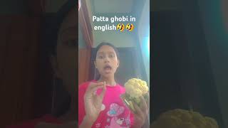 Patta ghobi ko English ko English me kya khete hai🤣🤣 [upl. by Ajim]