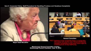 Mississauga quotFrivolous and Vexatious Complaintsquot Council Debate and Toronto Star interviews [upl. by Gusty]