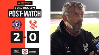 💬 “LESSON”  30 Aug 24  Phil Brown on Scunthorpe defeat [upl. by Nauqal]