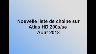 Ajouter La nouvelle liste des chaîne Astra  Nilesat  sur le démo ATlas HD Août 2018 [upl. by Haiel]