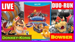 LIVE Bowser and Donkey Kong DUORUN Skylanders Superchargers Wii U Saving Skylands [upl. by Carmen]