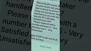 Are texts from the 911 center a scam [upl. by Denni151]