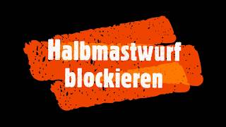 Halbmastwurf blockieren [upl. by Hung]