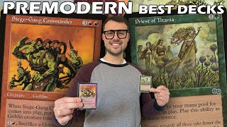 The most classic match Elves vs Goblin  Premodern Paper Gameplay  Magic The Gathering [upl. by Arracahs]