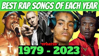 Best Rap Songs Of Each Year 1979  2023 [upl. by Hewes]