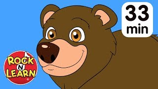 Bear Hunt Song and More Kids Songs  Rock N Learn [upl. by Sekoorb]