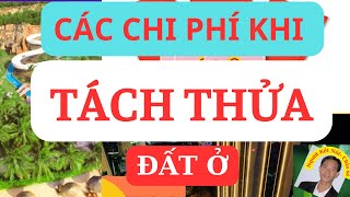 Các chi phí khi tách thửa đất theo luật đất đai mới áp dụng từ ngày 182024 [upl. by Avilla]