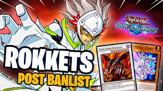 ¡LOS ROKKETS SON IMPARABLES POST BANLIST  ROKKET DECK  DUEL LINKS [upl. by Ailev]