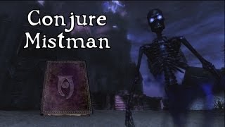 Skyrim Dawnguard  Spell Tome Conjure Mistman [upl. by Larrisa]