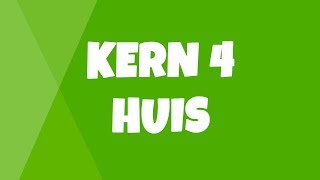 Leren Lezen Eerste Leerjaar  Woorden flitsen  Veilig en Vlot Kern 4  Huis [upl. by Brittnee]