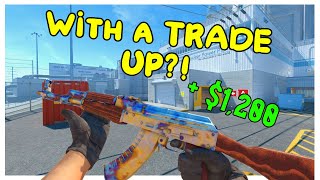 Trading Up For a Case Hardened AK During a CS2 Match [upl. by Ellinet]