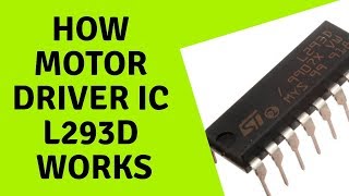 HOW MOTOR DRIVER L293D IC WORKS  ROBOTIC TUTORIAL  FULLY EXPLAINED INTERNAL WORKING [upl. by Kaehpos883]