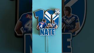 NRL Bulldogs nrl Bulldogs papercrafts cricut caketoppers cake cricutanz [upl. by Heer]